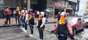 Coordinador Nacional Agrario realiza plantón a las afueras del Ministerio del Interior.