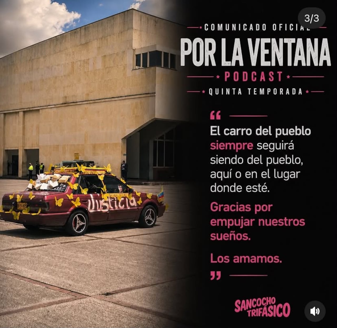 Camilo Díaz, se despide de su podcast Por la Ventana.
