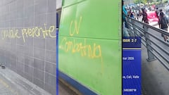 Vandalismo y desvíos: así quedó una estación del MIO tras manifestaciones en Cali.