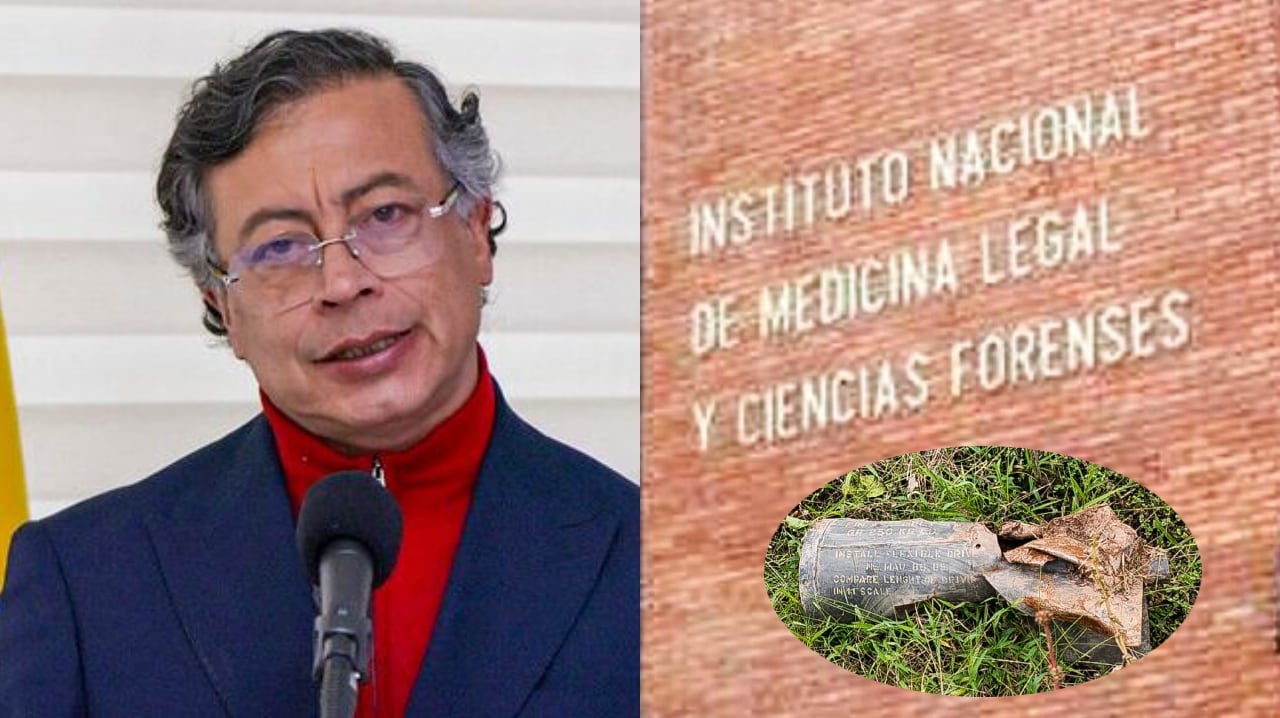Gustavo Petro, Medicina Legal y bomba hallada en la frontera con Ecuador.