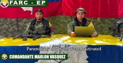 El alzado en armas aparece en un vídeo realizado por los alzados en armas y donde critica abiertamente al presidente Gustavo Petro por permitir el triunfo de Abelardo de la Espriellla en las padas elecciones de segunda vuelta.