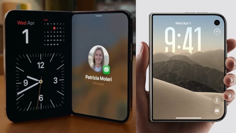Apple presenta su primer teléfono plegable, el iPhone Duo.