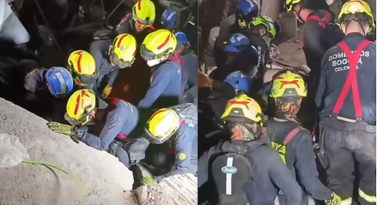 Carlos Esteban Rebolledo, de 35 años, fue extraído con vida a las 3:57 a. m. tras permanecer atrapado en una edificación afectada en Cali.