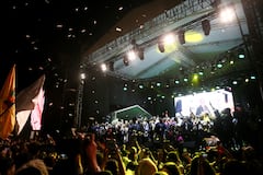 El candidato del Pacto Histórico Iván Cepeda realizó el cierre de su campaña electoral junto a los candidatos de cámara por Bogotá y Senado del mismo partido.