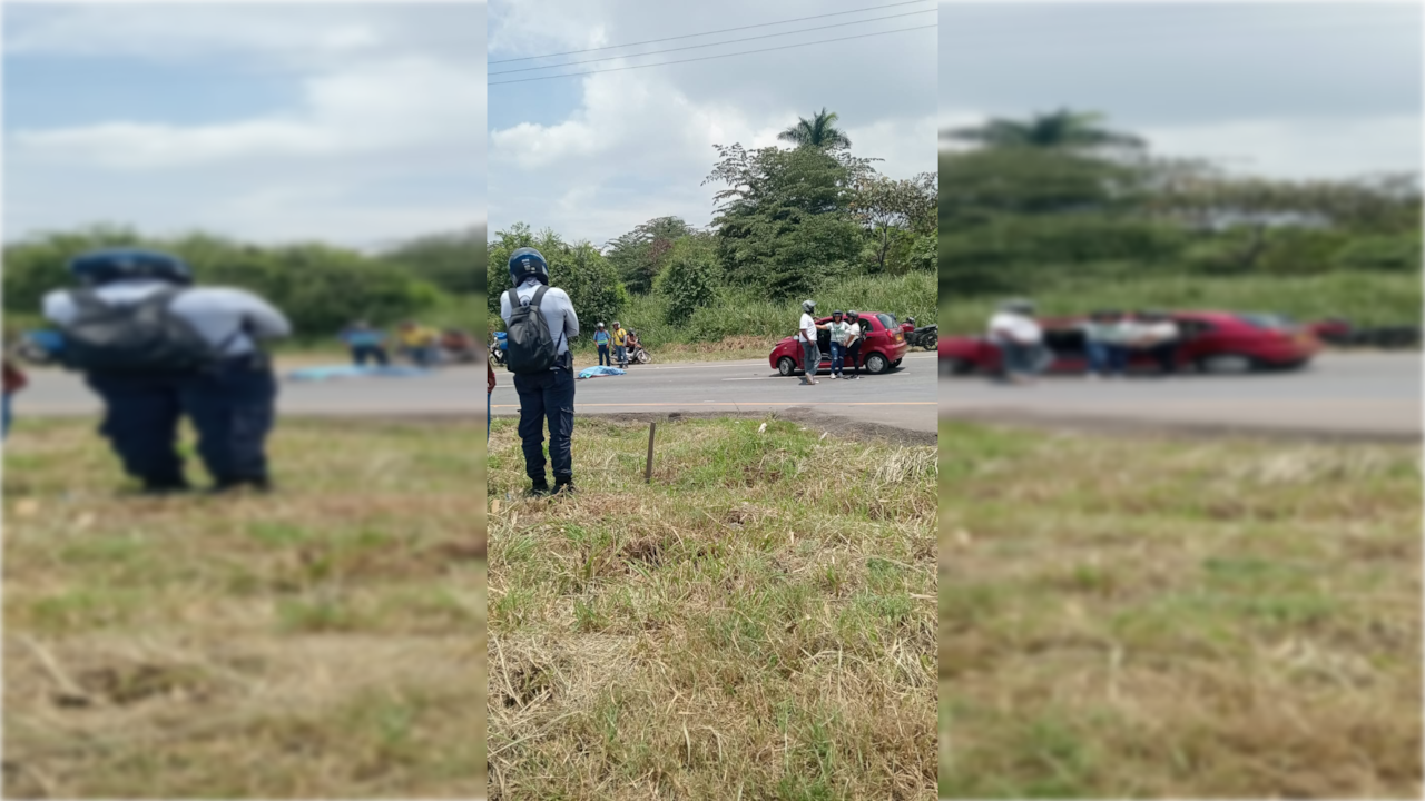 Accidente en Poblado Campestre hacia Cali.