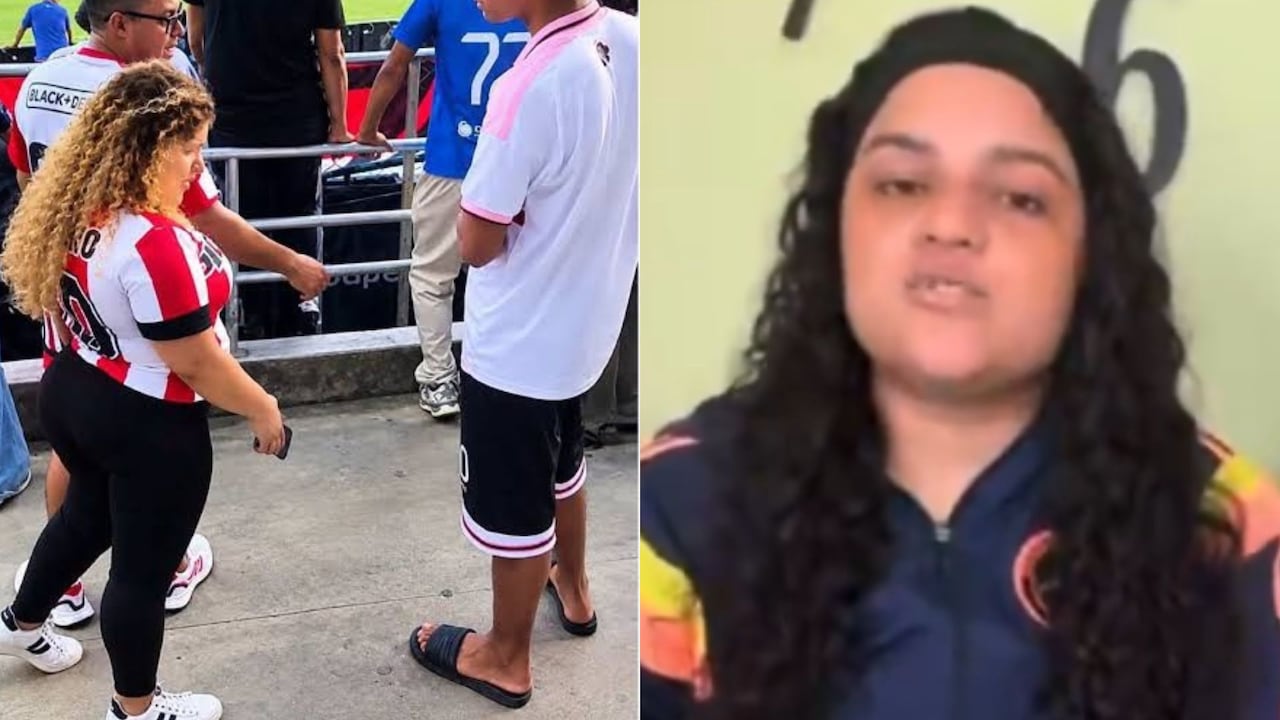 Mujer pide perdón a joven que grabó y estigmatizó por usar chanclas al interior del estadio en Barranquilla.
