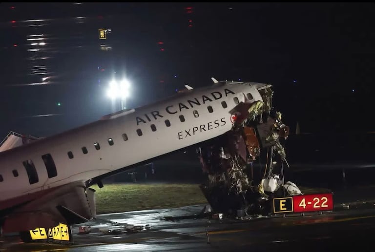 Choque avión Air Canada