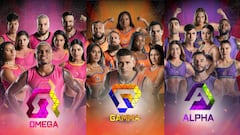 Equipos: Omega - Gamma - Alpha.