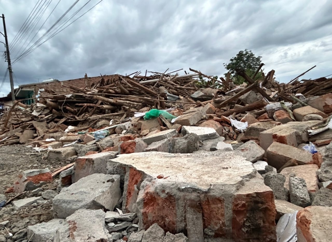 Así quedaron algunas viviendas en San Francisco, norte del Valle.