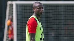 Adrián Ramos durante un entrenamiento del América de Cali
