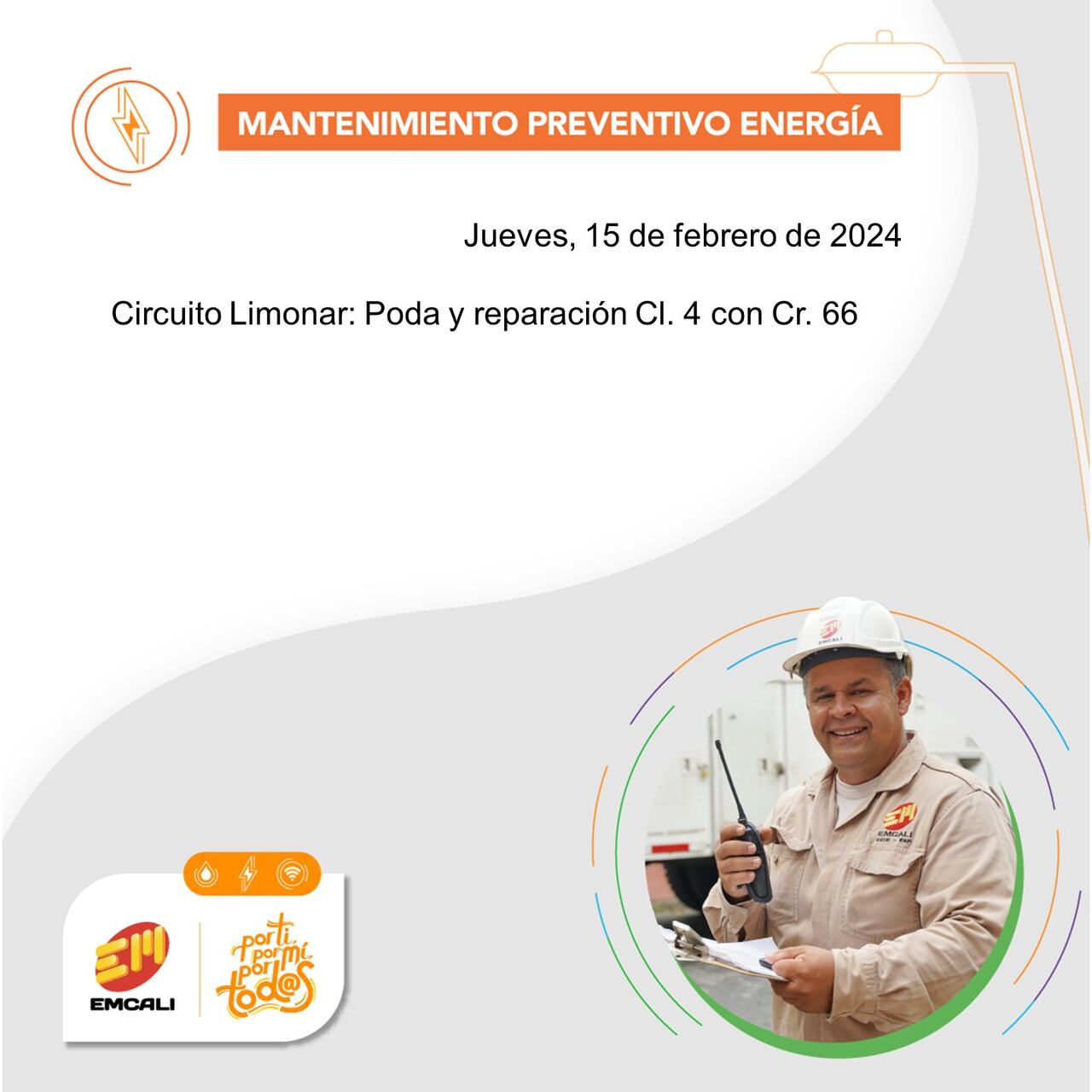 Estos son los barrios de Cali que se quedarán sin energía