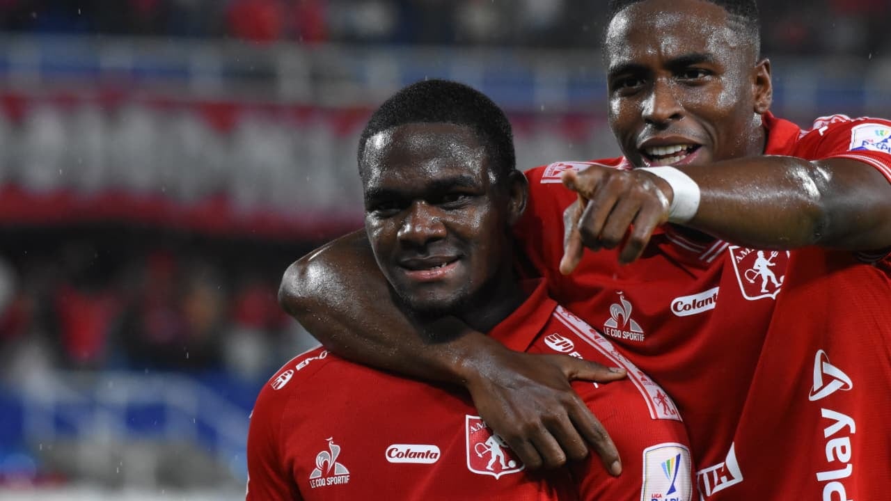 Imagen del partido entre América de Cali y Independiente Medellín por la tercera fecha del Grupo A de los cuadrangulares semifinales del segundo semestre de la Liga Colombiana 2025.