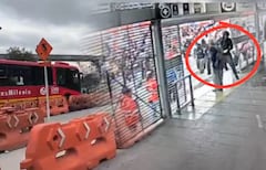 En las imágenes se observa cómo un grupo de manifestantes comenzó a arremeter contra la infraestructura del sistema, destruyendo mobiliario y dispositivos de seguridad. Sin embargo, lo que más ha generado indignación es la presencia de un adulto mayor.