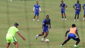 Imagen de un entrenamiento del Deportivo Cali en Pance.