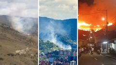 Cundinamarca, Antioquia, Tolima y Valle del Cauca reportaron emergencias por fuego.