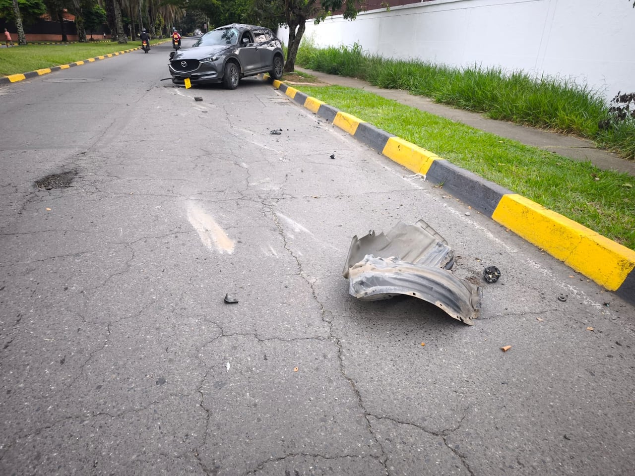Esta es la inspección judicial de uno de los accidentes de tránsito registrado al sur de la ciudad de Cali.