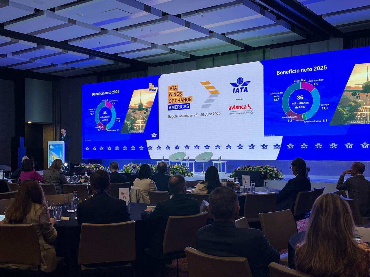 En Bogotá se realizó el evento Wings of Change, una conferencia internacional impulsada por la IATA con líderes de la industria de la aviación internacional.