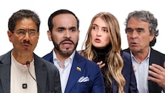 Iván Cepeda, Abelardo de la Espriella, Paloma Valencia y Sergio Fajardo
