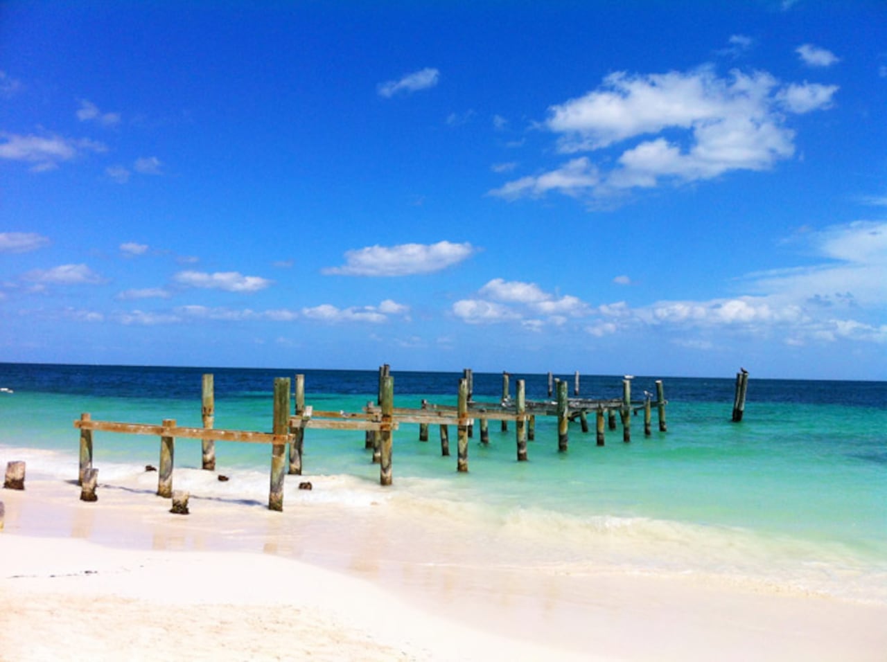 Embarcaderos en las playas Rivera Maya, una de las áreas más conocidas de México.