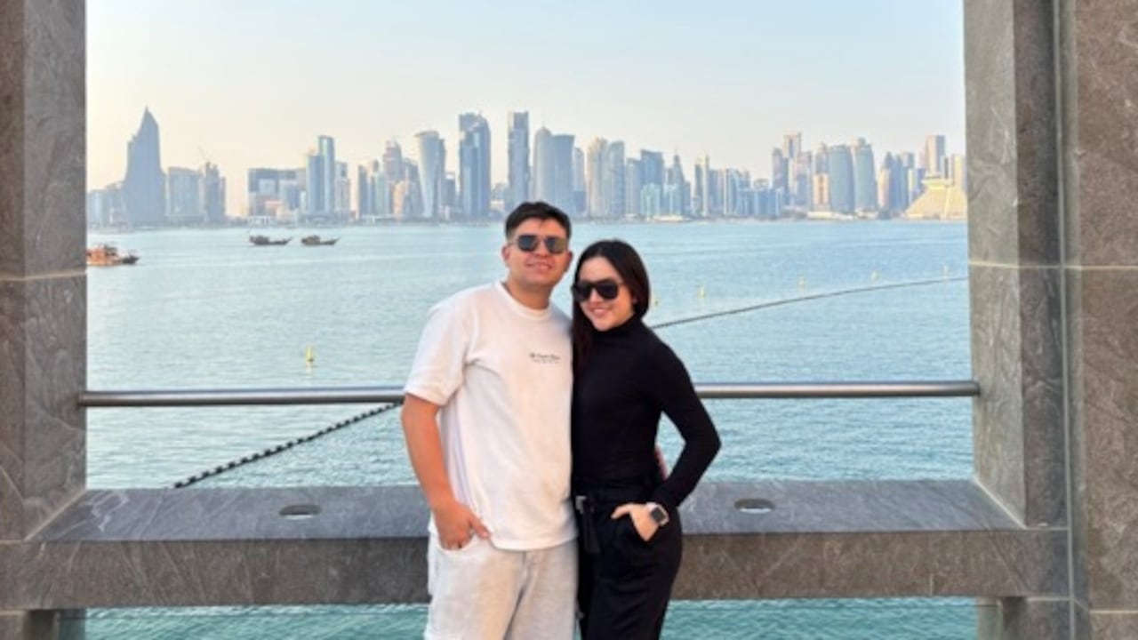 Nicolás Gómez y su novia, Zayra Vélez