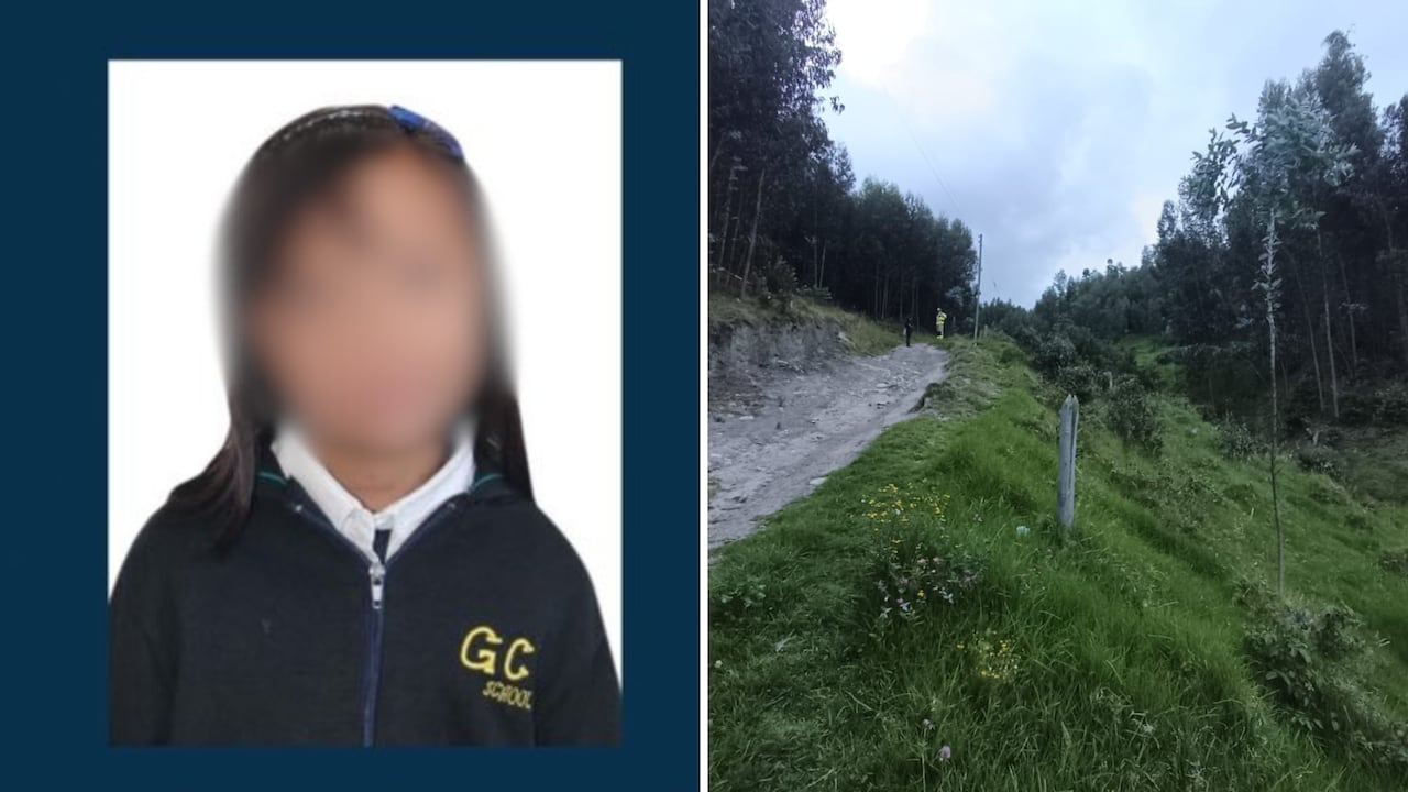 Valeria Afanador fue buscada en la zona durante 18 días. La foto a la derecha corresponde a la búsqueda del pasado 22 de agosto.