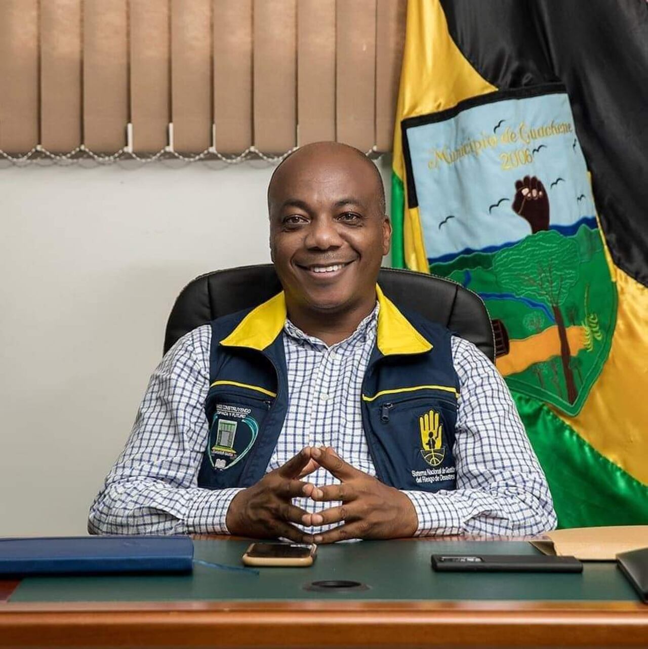 Elmer Abonia Rodríguez, alcalde Guachené, Cauca.