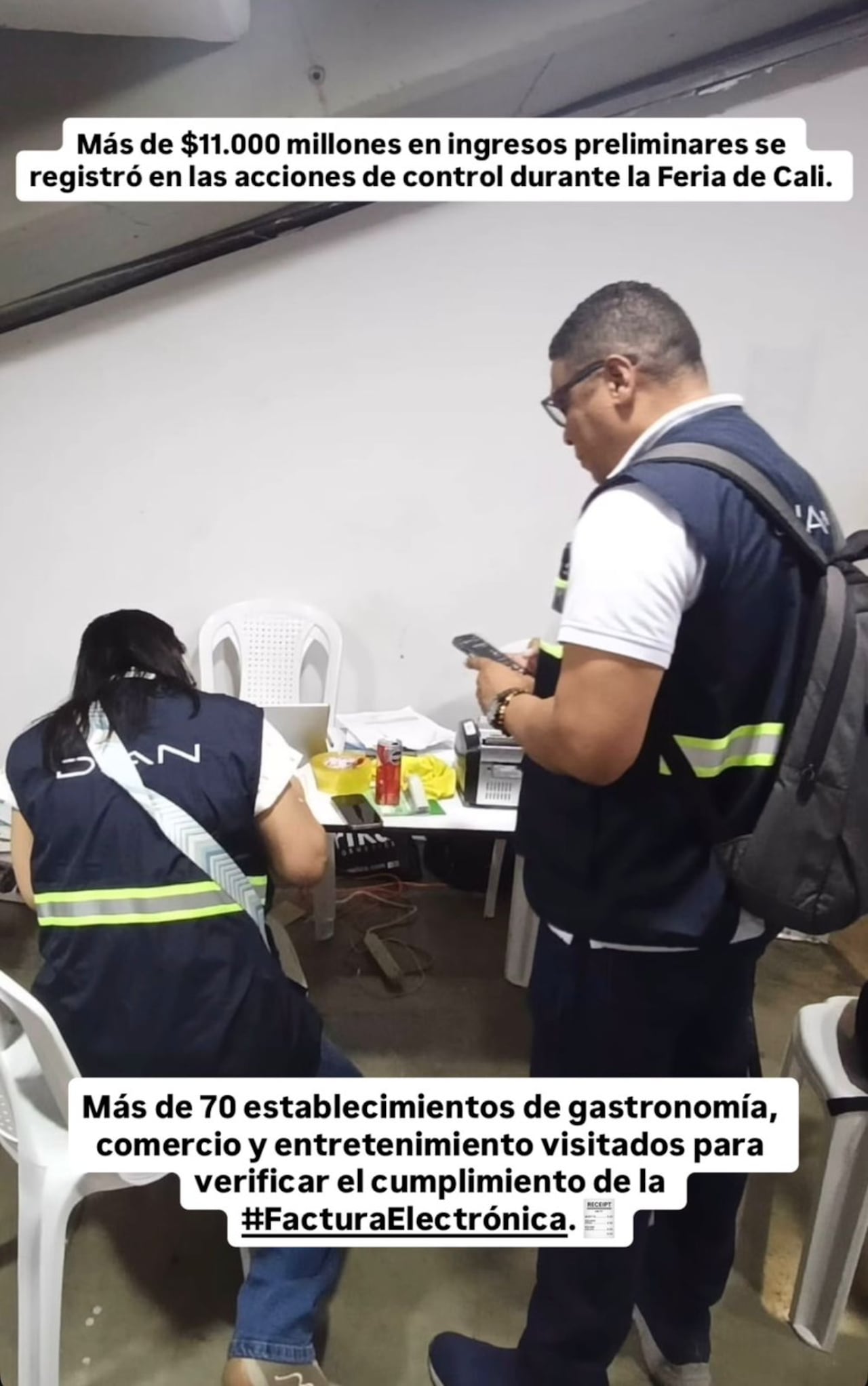 Dian reporta ingresos por $11.000 millones en operativos