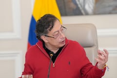 El presidente, Gustavo Petro, el 21 de abril de 2026 en la Casa de Nariño, en Bogotá