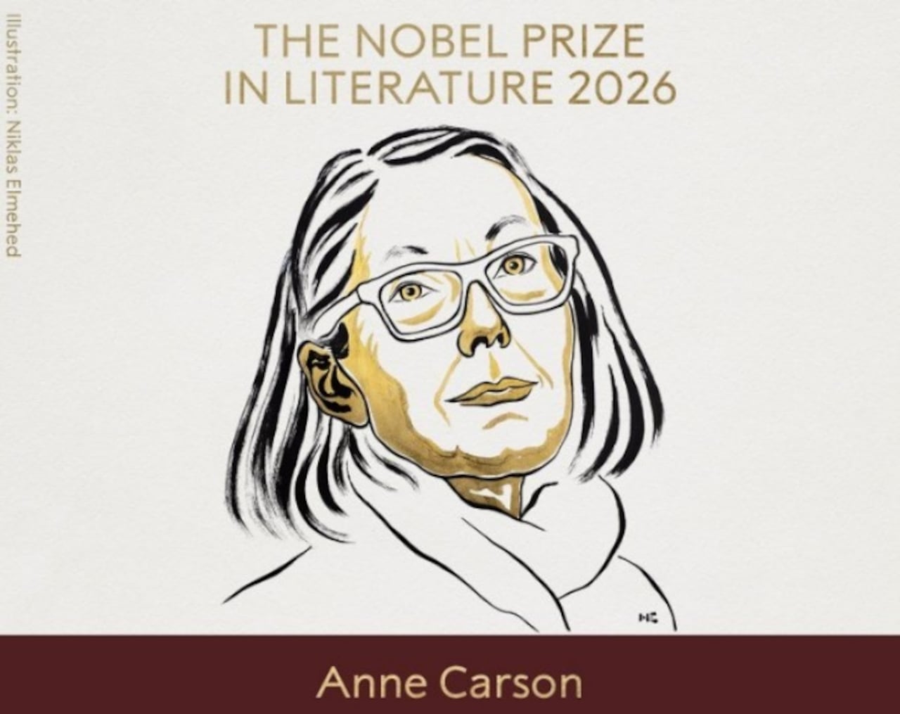 Anne Carson es una poeta canadiense, ensayista, traductora y profesora de literatura clásica y comparada en la Universidad de Míchigan