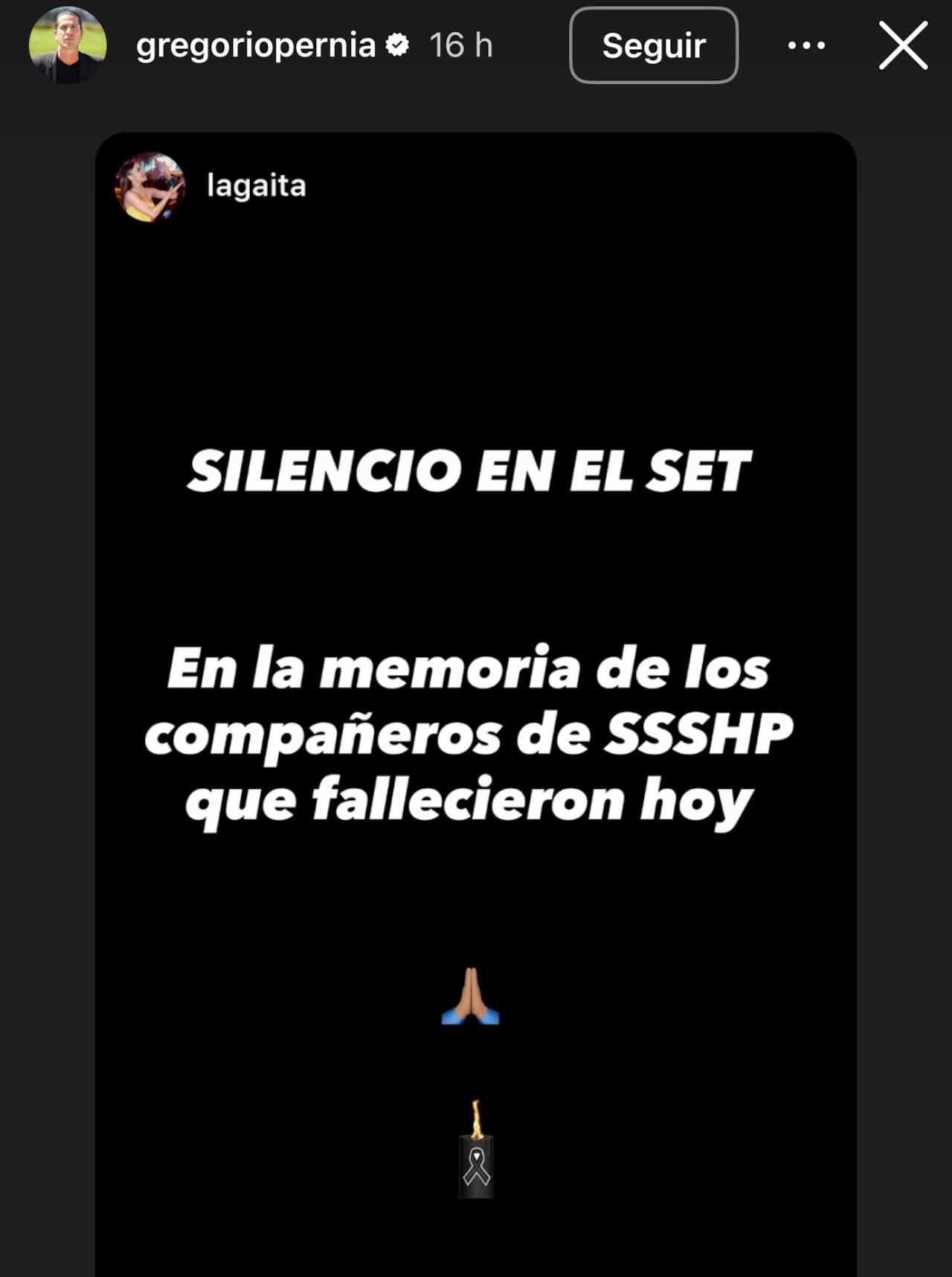 Gregorio Pernía se pronunció por muerte de equipo de producción de 'Sin senos si hay paraíso'.