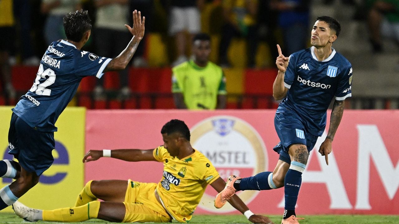 Imagen del Bucaramanga vs. Racing por Libertadores.