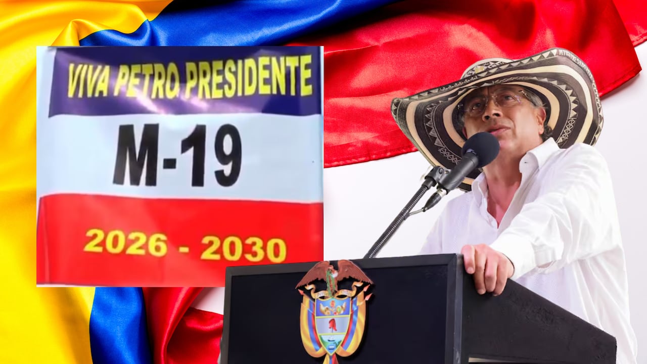 Polémica por pancarta del M-19 en alocución presidencial de Petro
