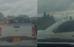 El hurto a mano armada quedó registrado en video, gracias a que un testigo grabó el momento con su teléfono celular, generando alarma entre conductores que transitan por este importante corredor vial del suroccidente del país.