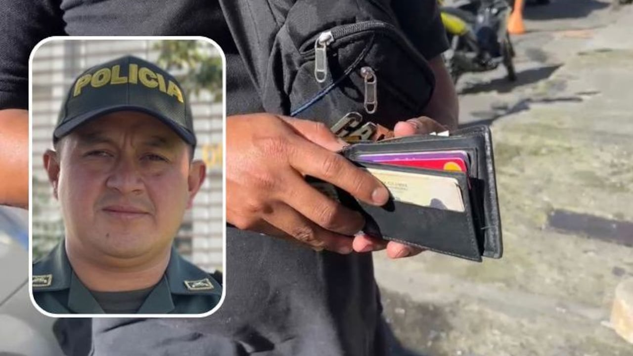 El subintendente Julián Fernando Rojas es ahora el protagonista de esta historia, la cual se conoció gracias al propietario de la billetera.