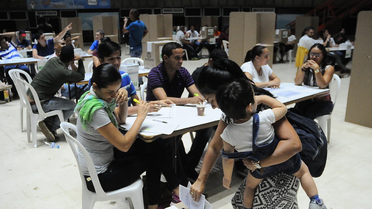 Cali: Votación en elecciones ( Archivo). foto José L Guzmán oct 27-23. EL País