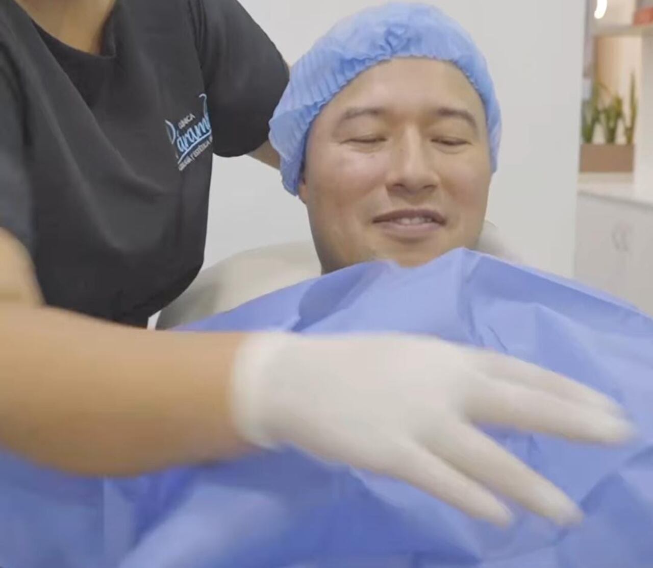 Jorge Bermúdez asistió a la clínica estética para hacerse un procedimiento en su rostro.