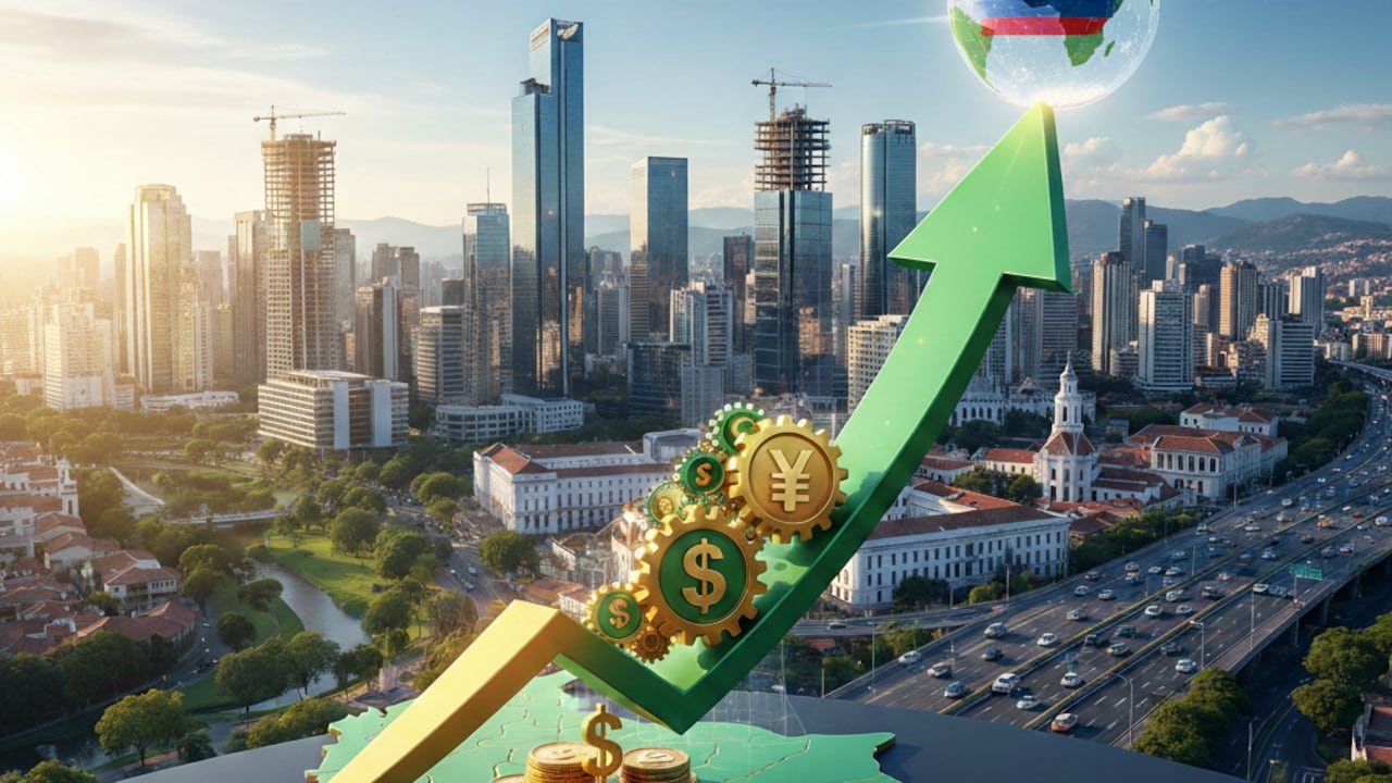 Según el Dane, la economiá colombiana creció 3% en 2025. Foto: creado por gemini IA