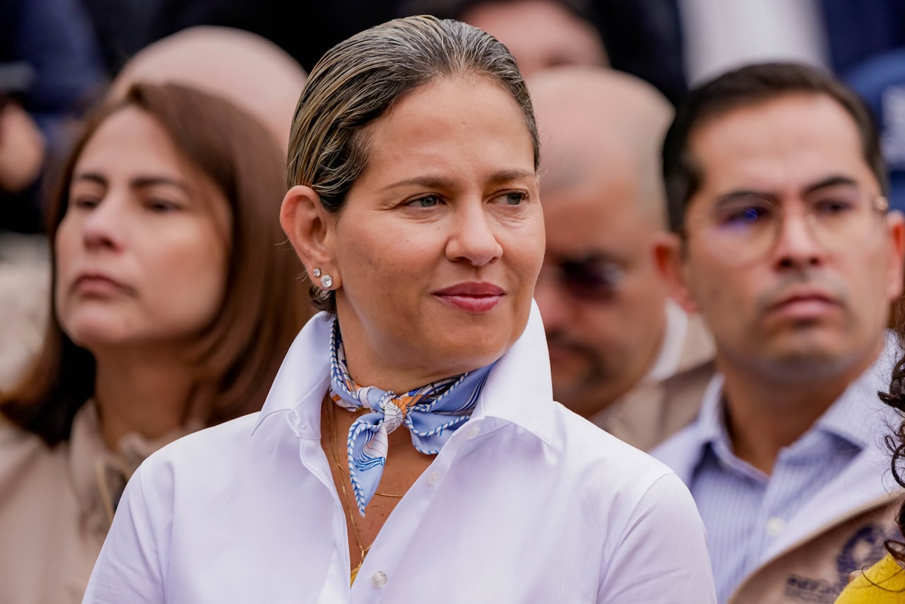 Verónica Alcocer, en Bogotá, durante las elecciones del 8 de marzo de 2026