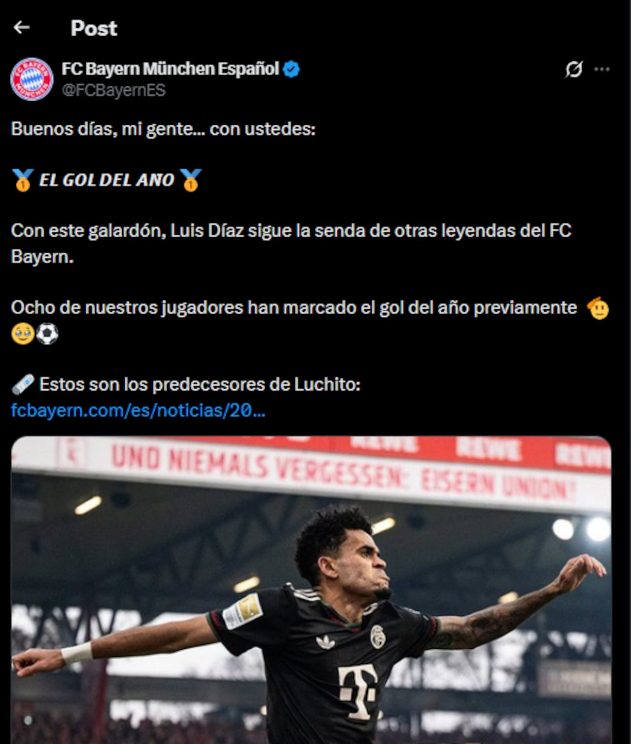 El extremo colombiano fue reconocido por una anotación que él mismo califica de “increíble”.