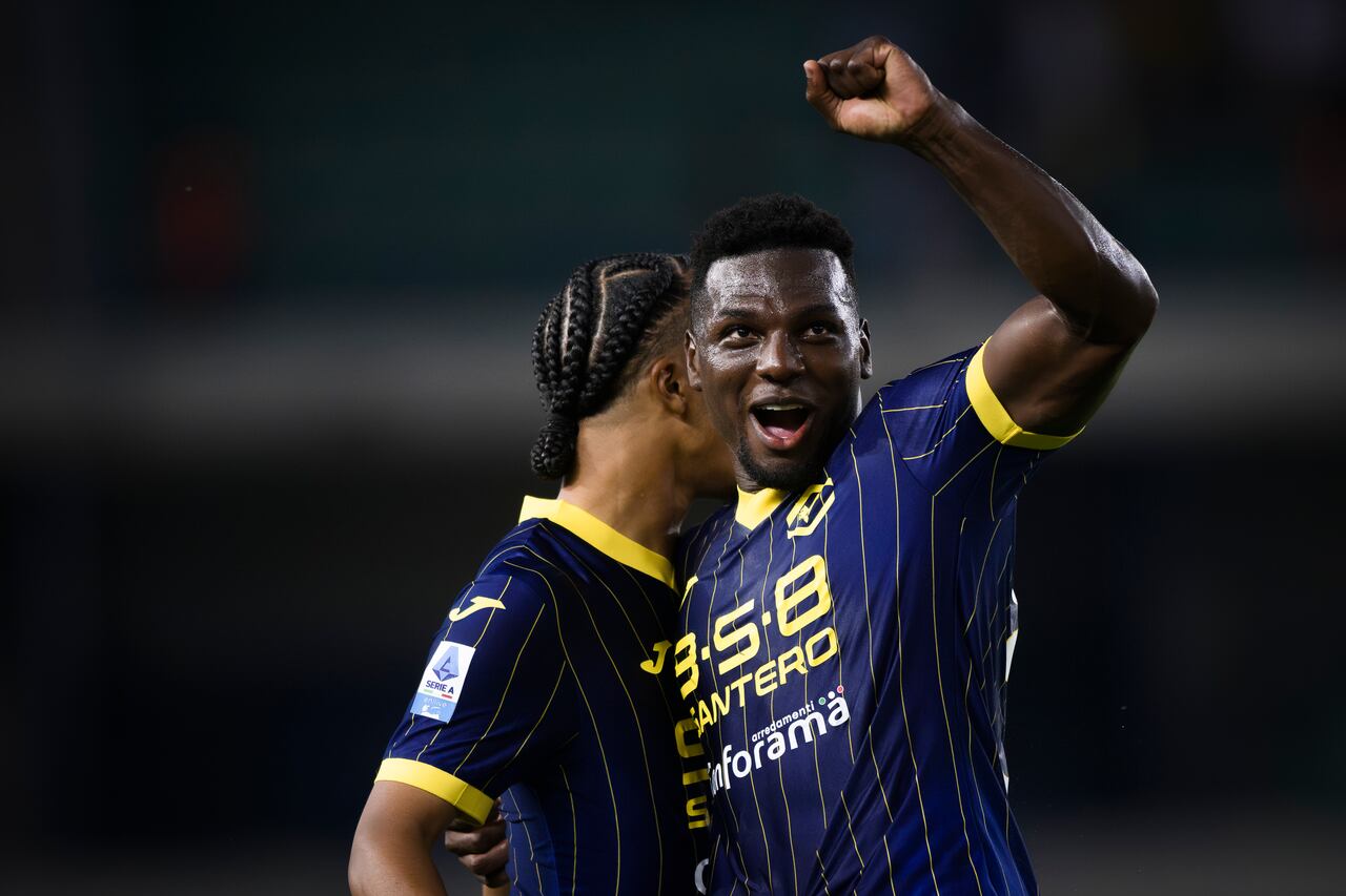 Daniel Mosquera, delantero del Hellas Verona de Italia