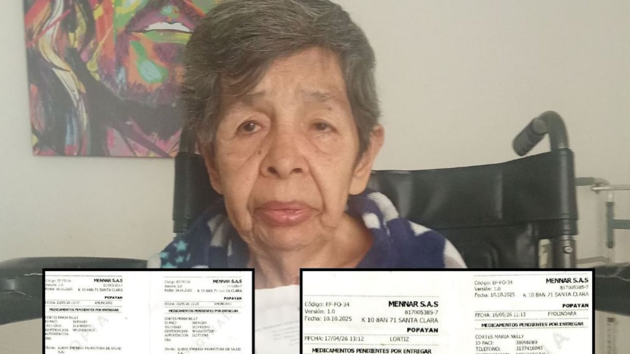 "Si he recibido una parte de los medicamentos, otros quedaron pendientes, como lo ven en los papelitos que recibimos, incluso ahora no dicen que no hay, sin entregarnos soporte", denunció la abuela María Nelly Cortés.