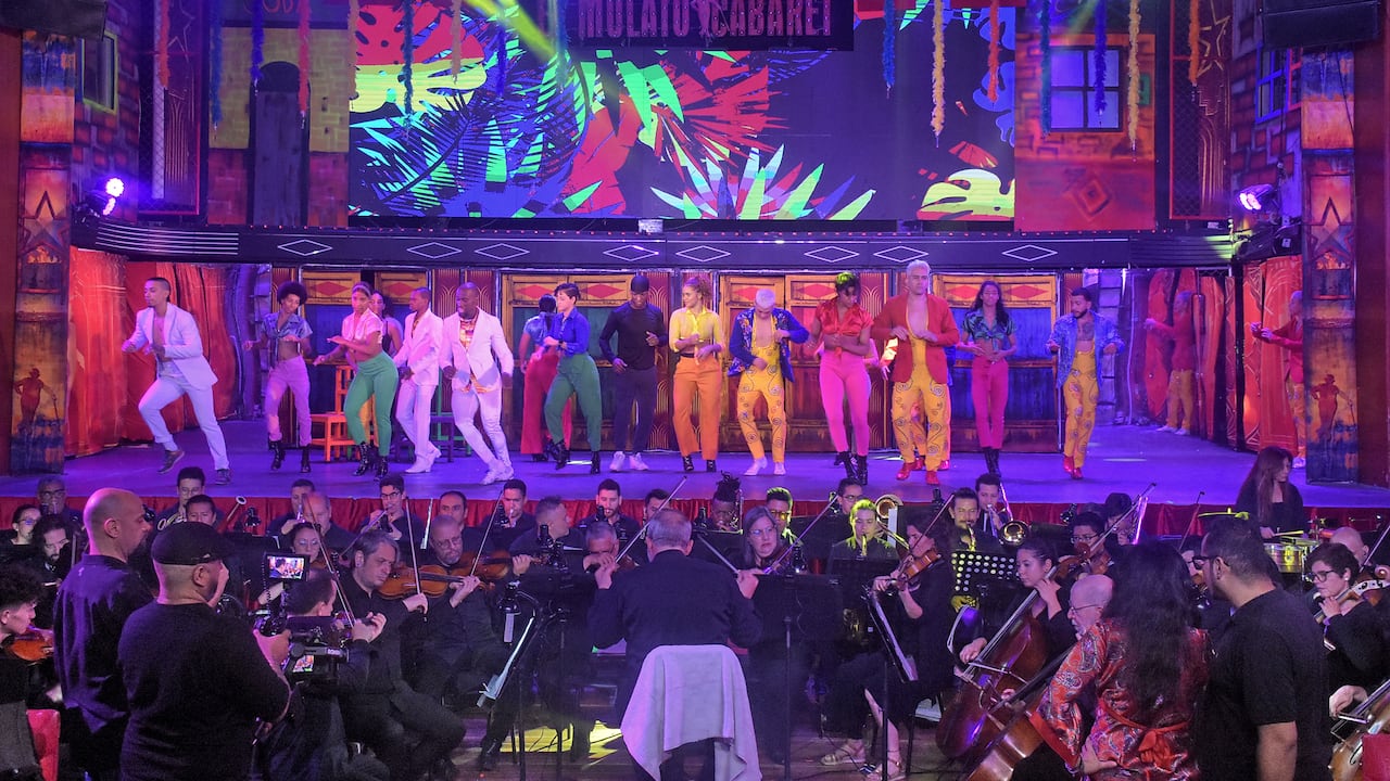 Ensayo Orquesta Filarmónica de Cali y el Mulato Cabaret