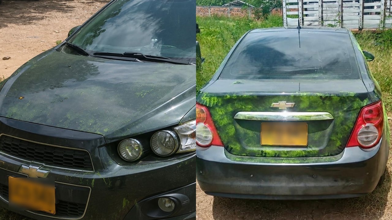 Este fue el estado en el que encontraron el carro.