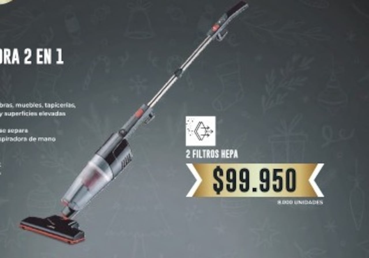 Así luce la aspiradora comercializada por Tiendas D1.