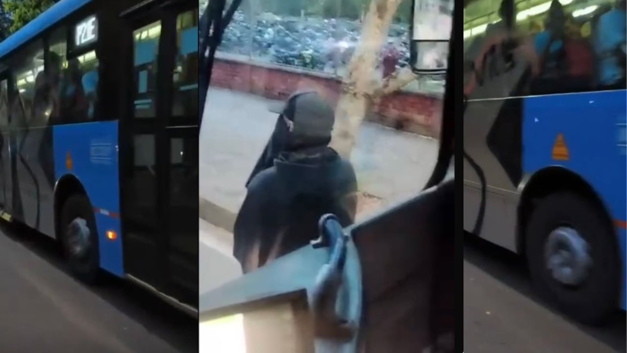 Bus del MIO terminó vandalizado el viernes 8 de mayo en inmediaciones de Univalle.