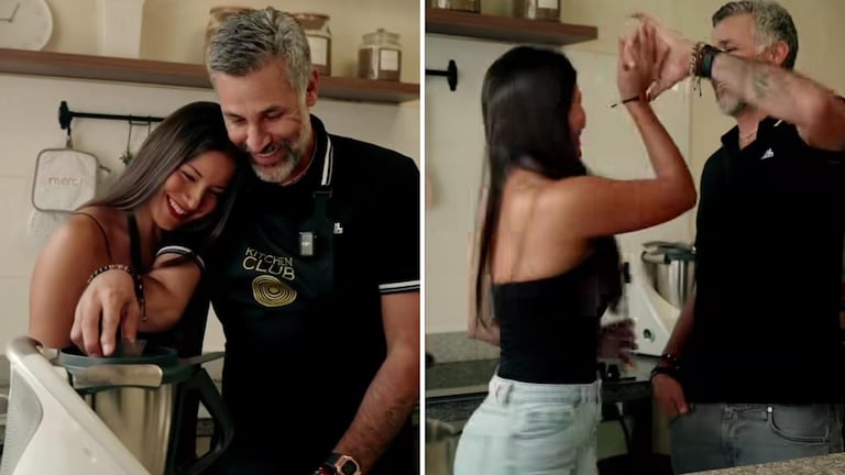 El momento de cariño entre ambos participantes de MasterChef quedó registrado en video.