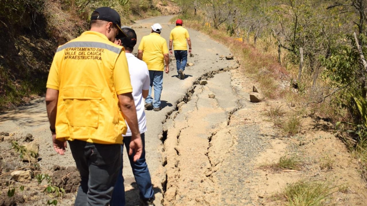 Daños en el campo por el terremoto en el Valle.