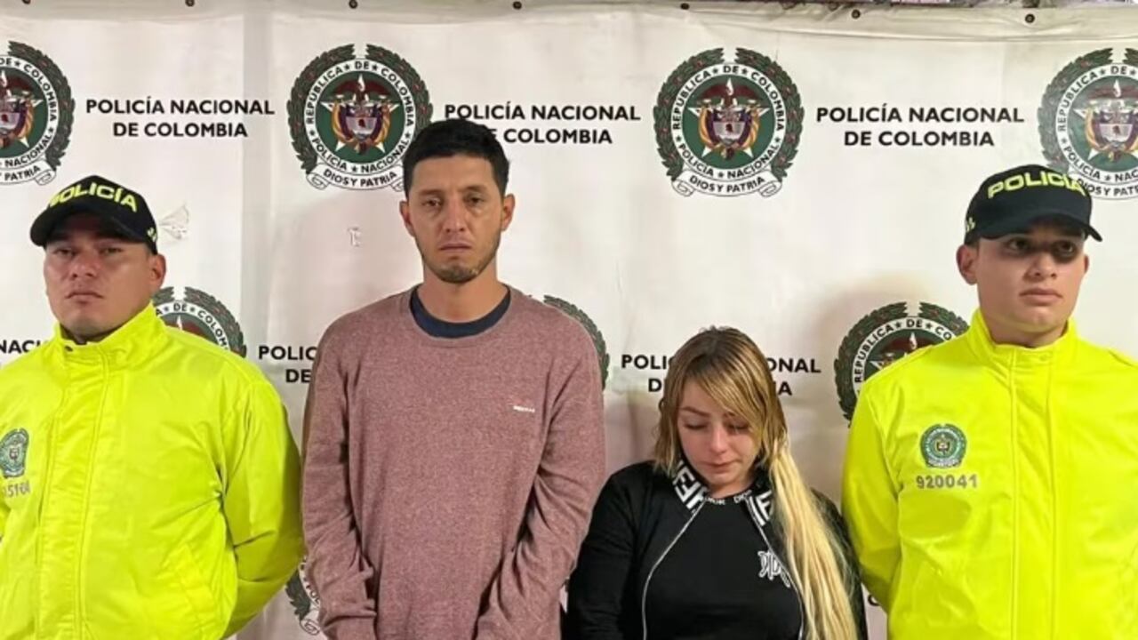 La pareja viajaba desde Medellín para cometer los robos en la capital.
