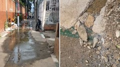 La fuga de agua fue reportada por habitantes del barrio Decepaz, quienes aseguran que el daño permanece sin reparación desde hace ocho días.