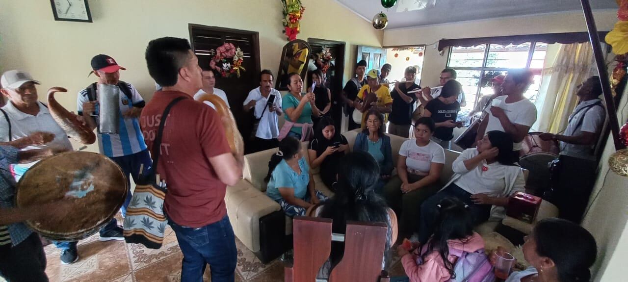 Recorrido del Niños Dios en la Vereda de Torres de Popayán.